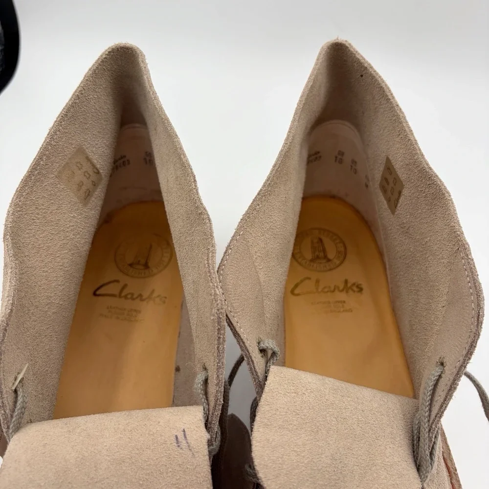 Clarks Originals Desert Boot Made in England Sand Suede Size 10 M Deadstock New
